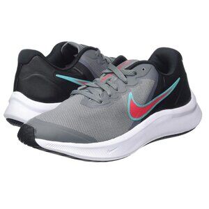 Nike Kids Star Runner 3 sneaker, Smoke Grey/Siren Red-black, 5.5 Big Kid